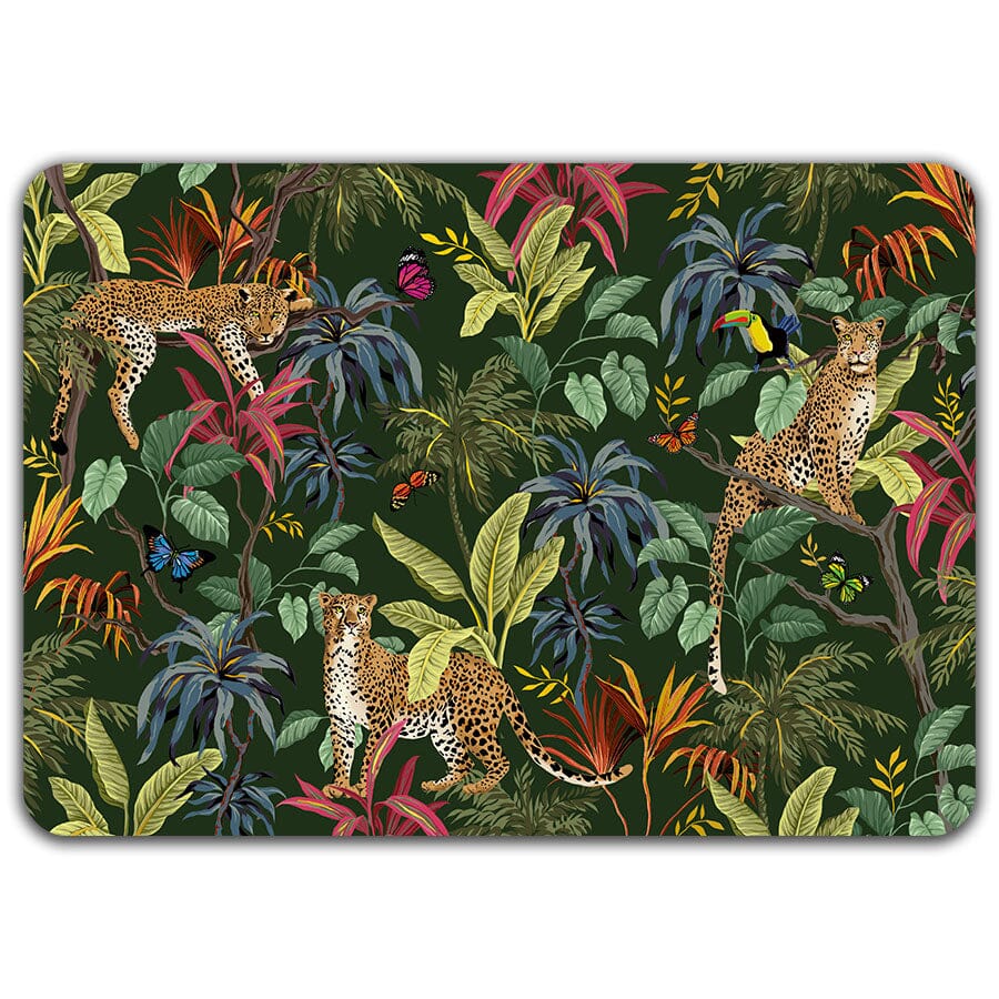 Léopards - Set de table dorure Cartes d'Art